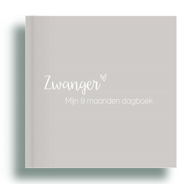 9 maanden boek - Linnen cover grijs