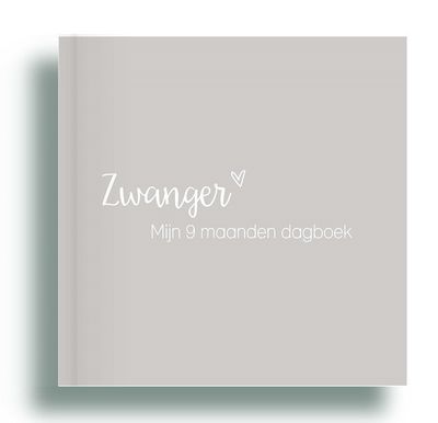 9 maanden boek - Linnen cover grijs