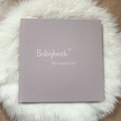 Babyboek - Linnen cover