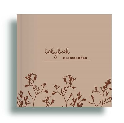 Babyboek - Linnen cover branches