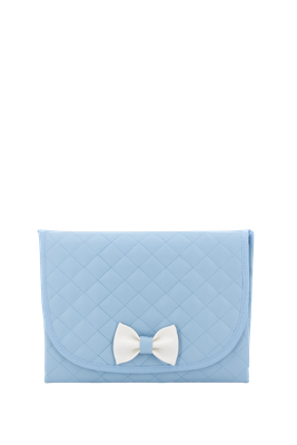 Verschoon mat Bow blauw