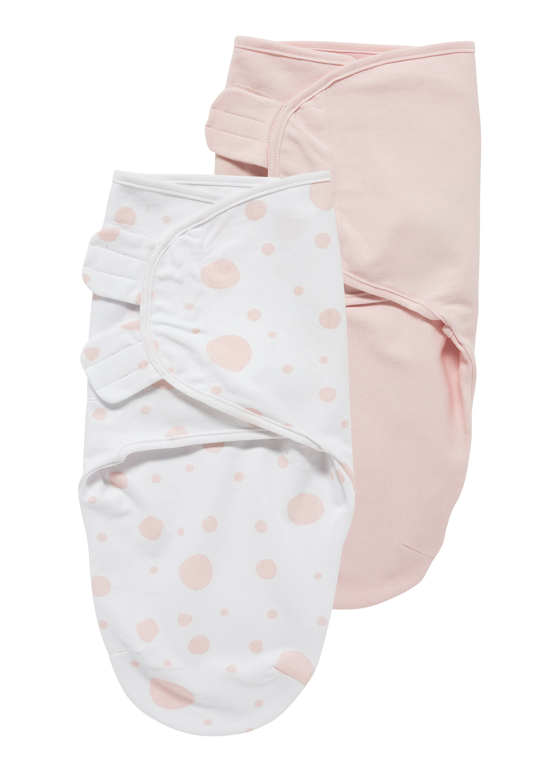 Meyco Baby Dots/Uni swaddlemeyco inbakerdoek 0-3 maanden - 2-pack. 1 TOG