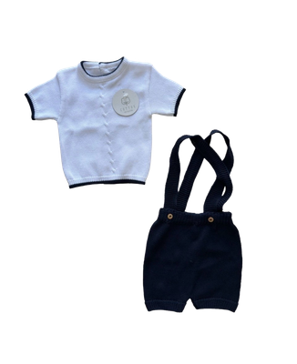 2-delige set marineblauw