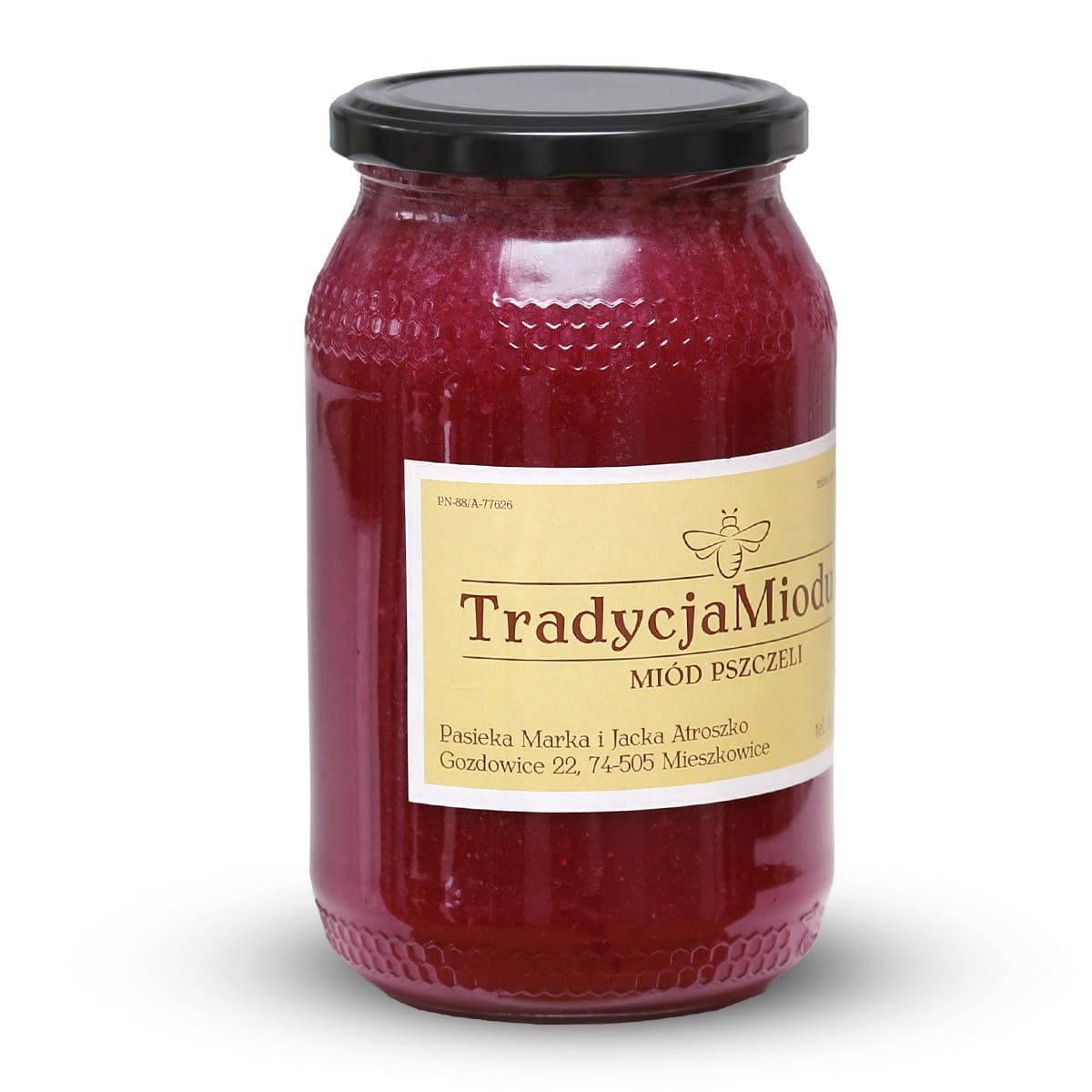 Miód z czarną porzeczką