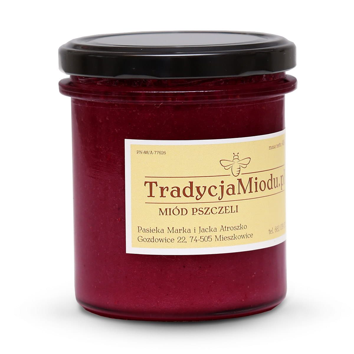 Miód z jagodą leśną