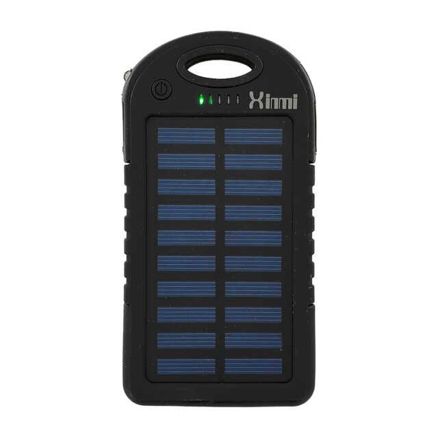 Power bank de uso rudo con panel solar de 20000mah, variedad de colores