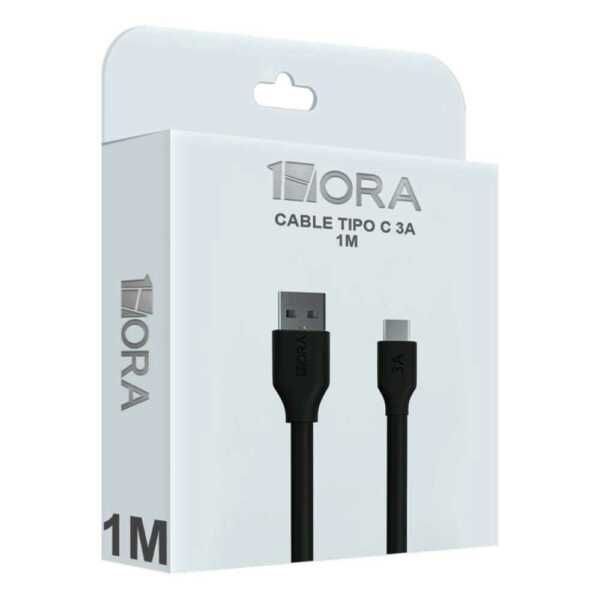 Cable 1hora tipo c de 1 metro para carga 3a