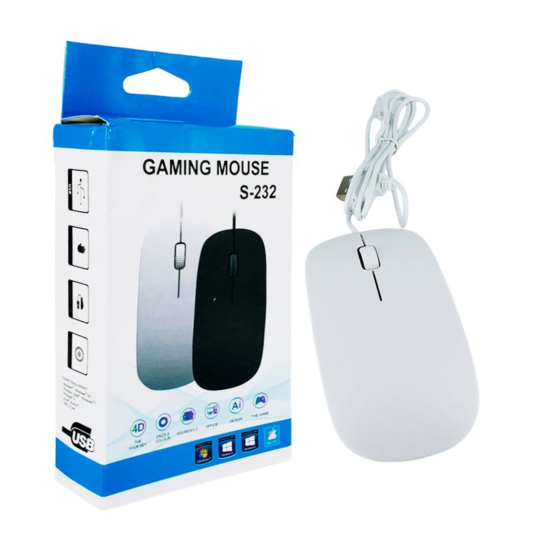 Mouse gamer usb álambrico optical ergonómico