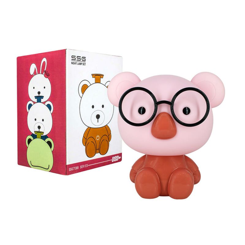 Lámpara touch de noche con diseño de animales para niños