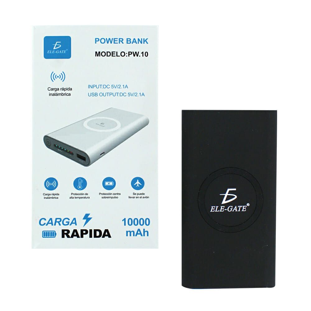 Power bank cargador inalámbrico 10000mah Batería Portátil Celulares