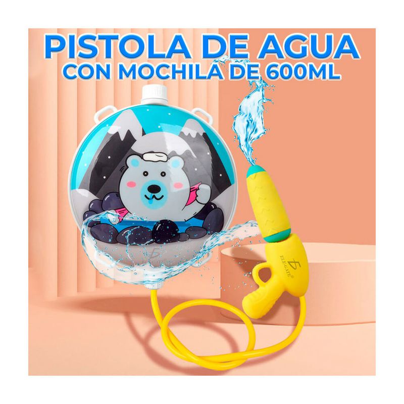 Tanque mochila redonda de plástico ele-gate con capacidad para 600ml,