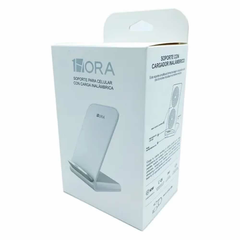 Soporte con carga inalámbrica 1hora para teléfono celular