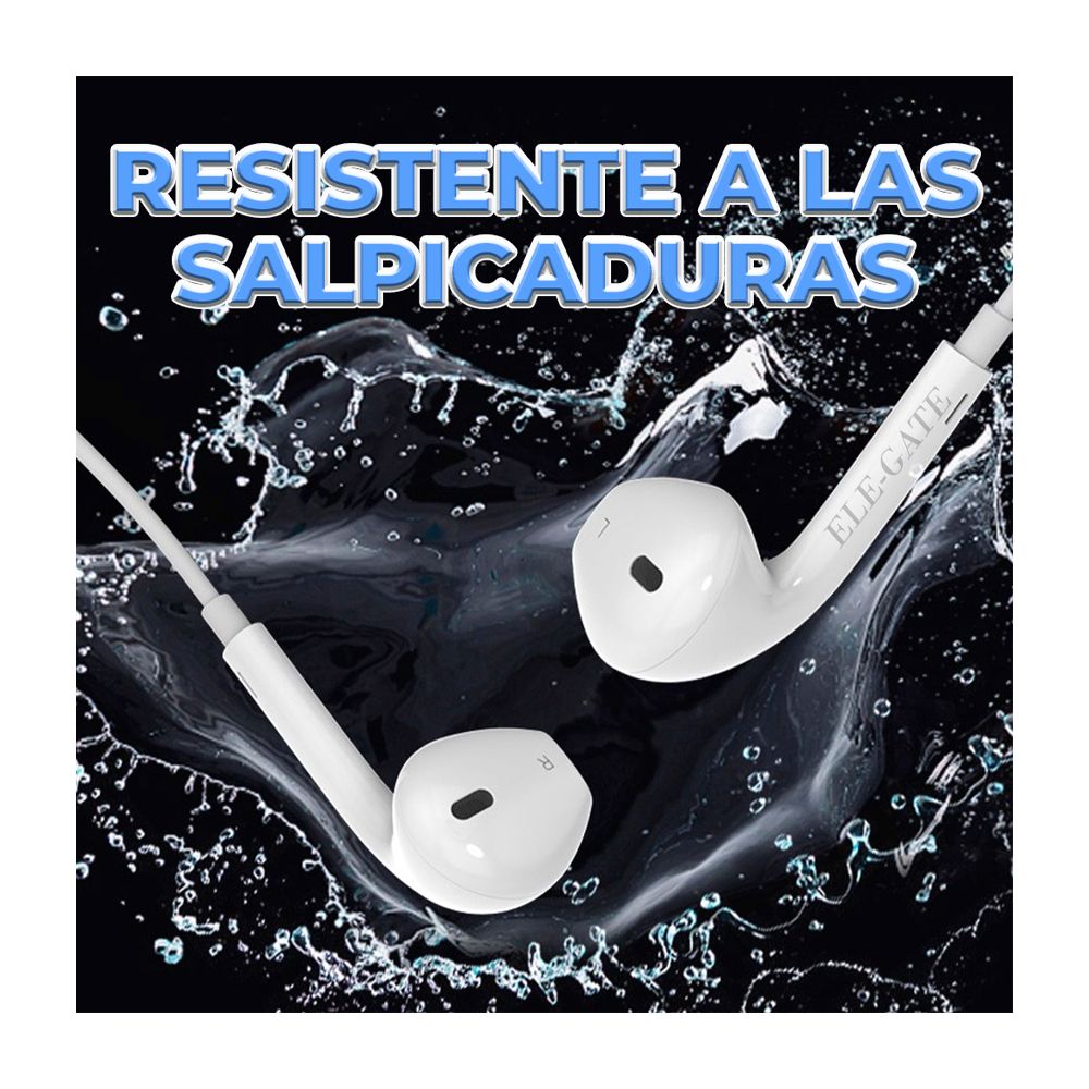 Audifonos alambricos, manos libres con entrada lightning
