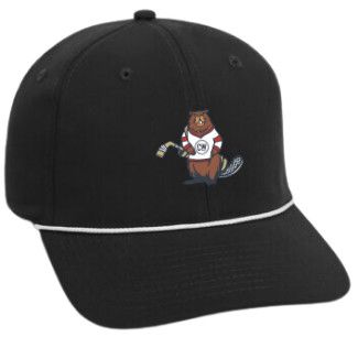 LWS Beaver Wingman Hat, Color: Black/White Rope