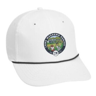 CWLWS Crest Wingman Hat, Color: White/Black Rope