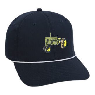 LWS Tractor Wingman Hat, Color: Navy/White Rope