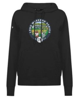 Women&#39;s LWS Crest Adorn Hoodie, Color: Black, Size: X-Small