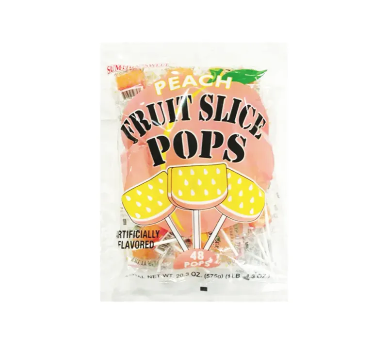 Fruit Slice Pop  Peach 48ct