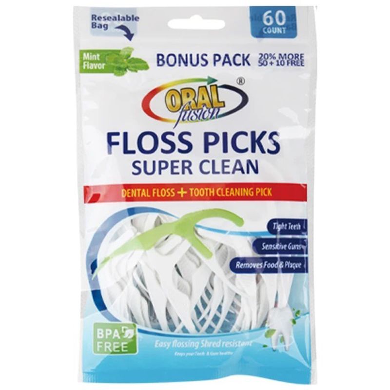 Oral Fusion Floss picks 48/60ct   #68040