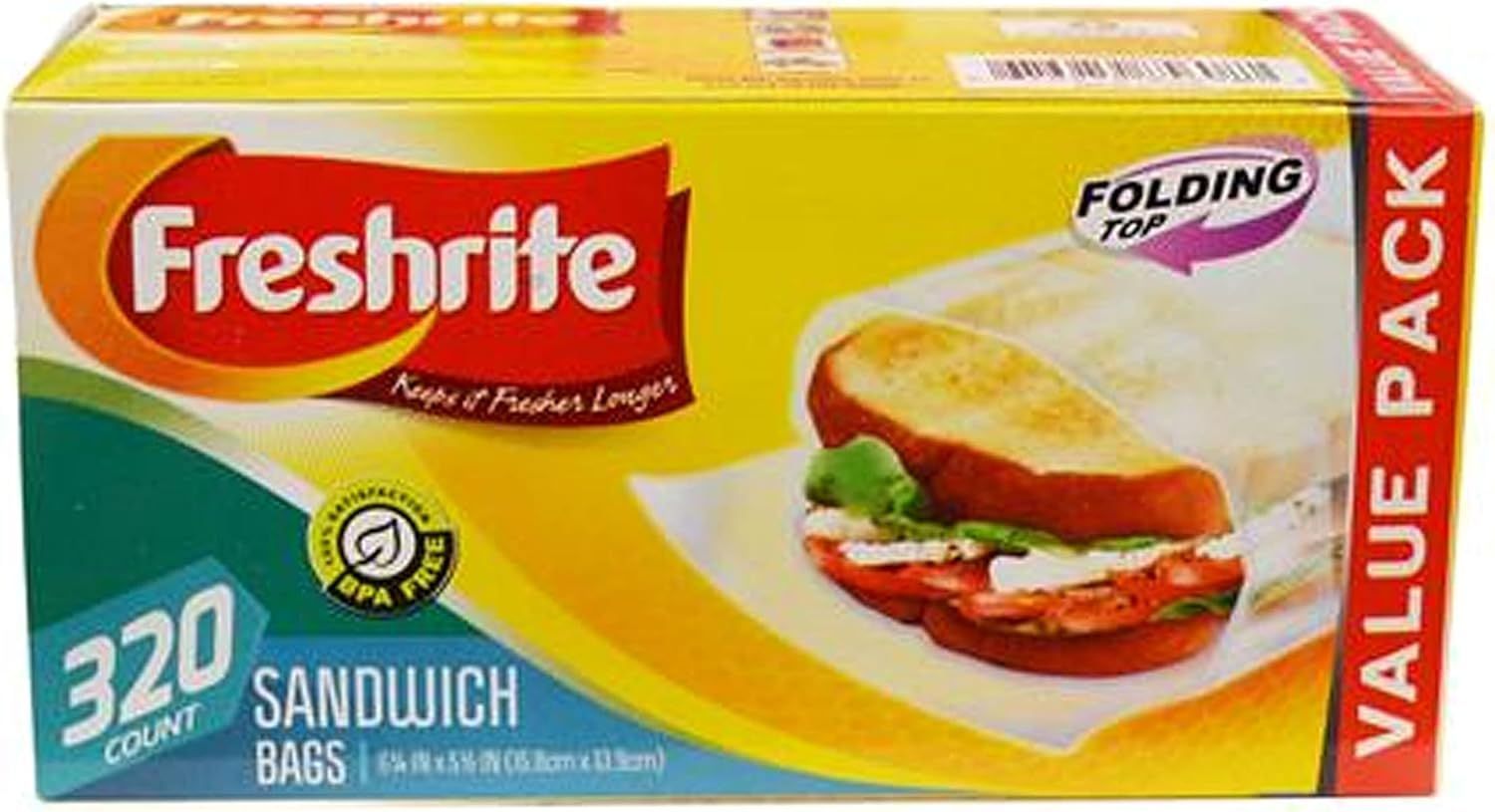 Fresh Rite Fold Top Sandwich 24/320ct