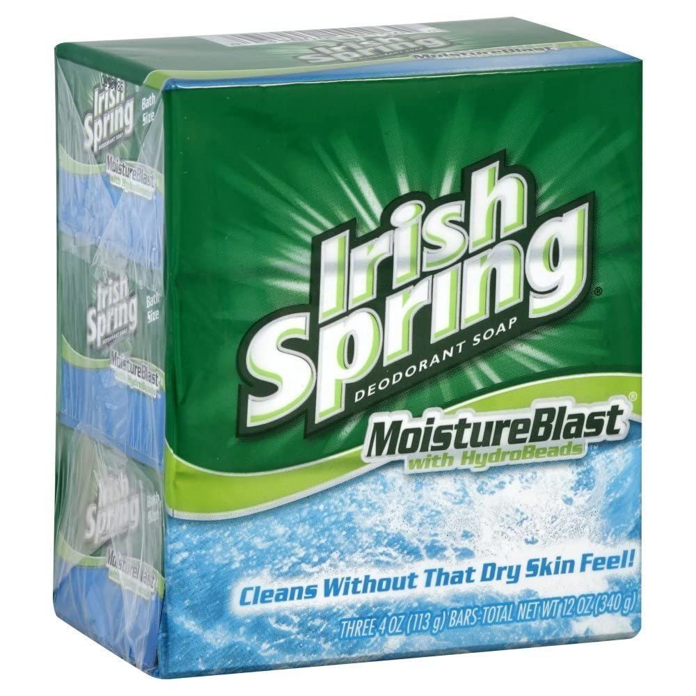 Irish Spring Bar Soap  18/3pk Moisture
