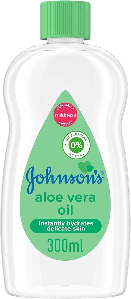 J & J Baby Oil 12X300ml    Aloe Vera #406