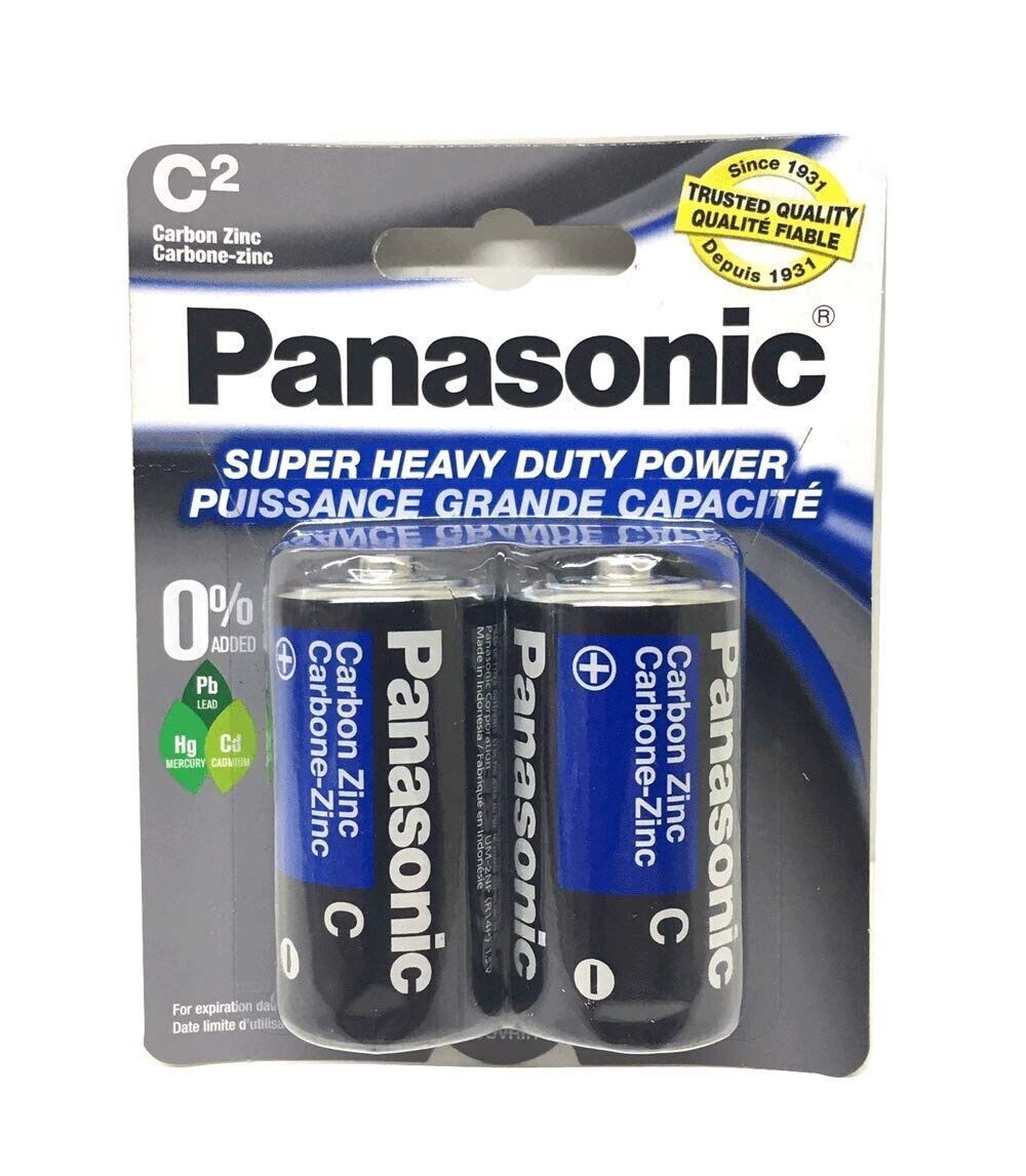 Panasonic Super Heavy Duty Batteries 48/2ct-C