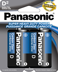 Panasonic Super Heavy Duty Batteries 48/2ct-D