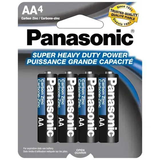 Panasonic Super Heavy Duty Batteries 48/4ct-AA