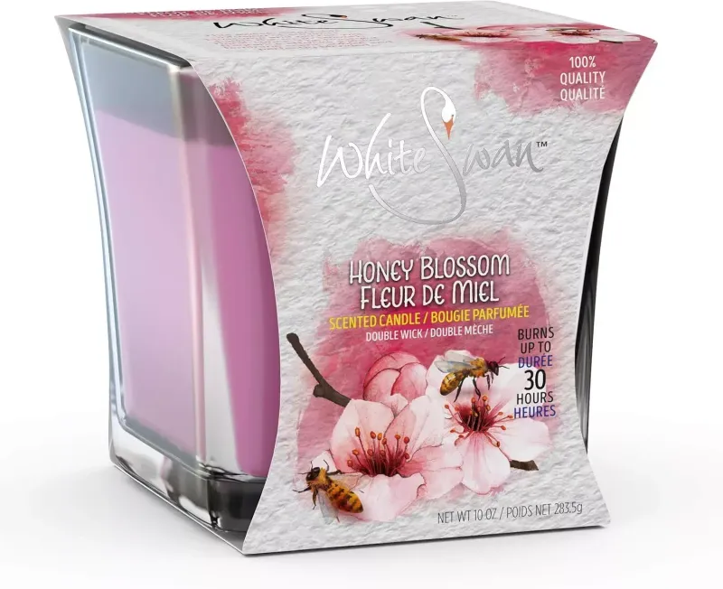White Swan Candle Honey Blossom 6/10oz