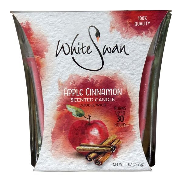 White Swan  Candle Apple Cinnamon 6/10oz