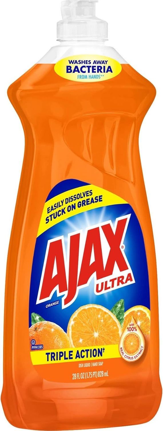 Ajax Dish Liquid  9X28oz   Orange