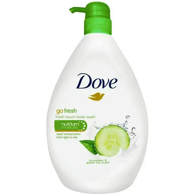 Dove Body Wash W/Pump 12/550ml  Cucumber