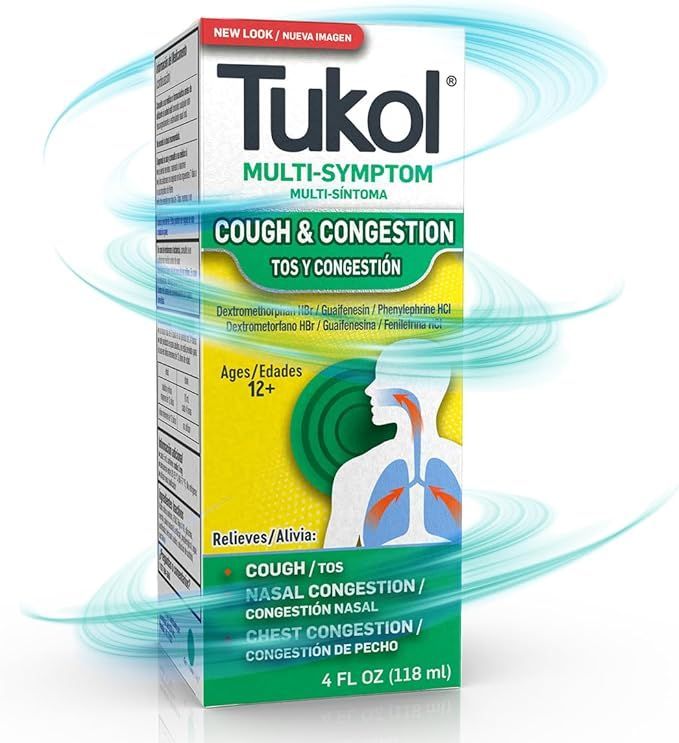 TUKOL Cough & Congestion 12/4oz Multi Symptom