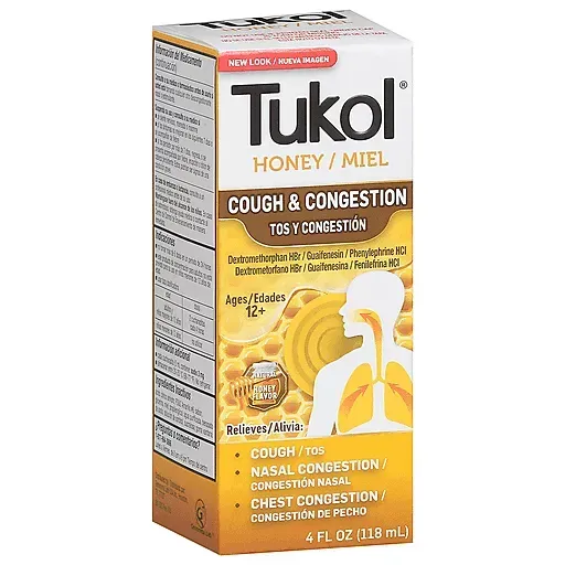TUKOL Cough & Congestion 12/4oz  Honey