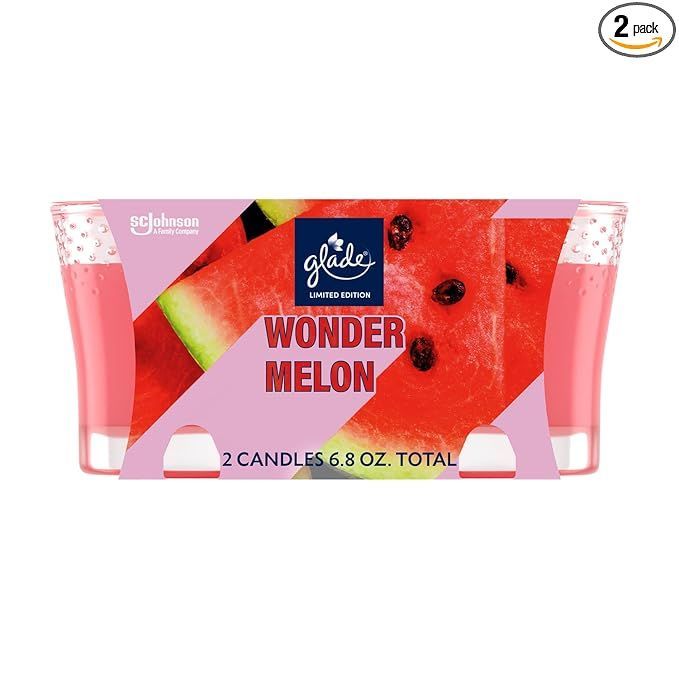 Glade  Scents  Candle  3/2pk   Water Melon #03681