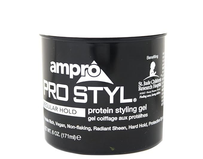 Ampro Protein  Hair  Gel  24/6oz     Black