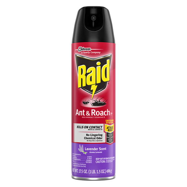 Raid Ant & Roach Killer 12/17.5oz   Lavender