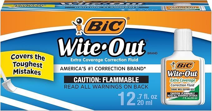 Bic White Out  12X0.7oz