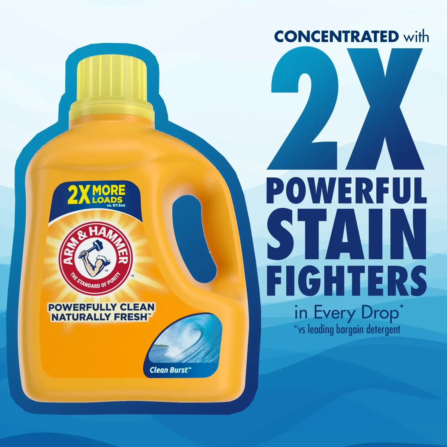 Arm & Hammer Laundry Liquid Det 8/45oz   Clean Brust   L9/P45