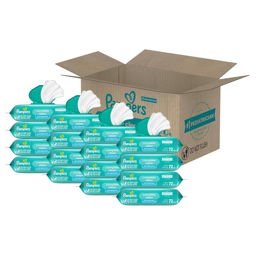 Pampers Baby Wipes 12X52ct  Fresh Clean