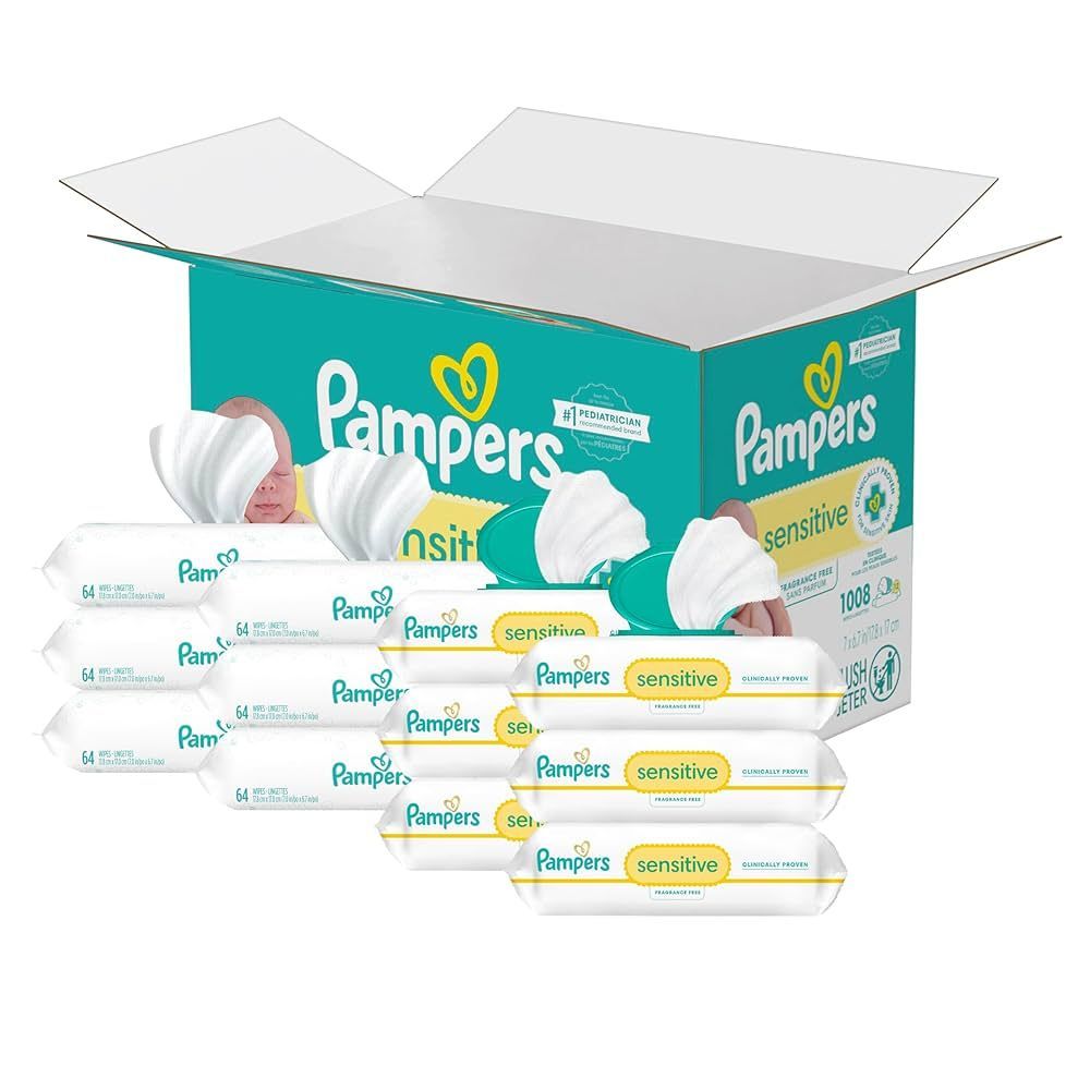 Pampers Baby Wipes  12X52ct    Sensitive