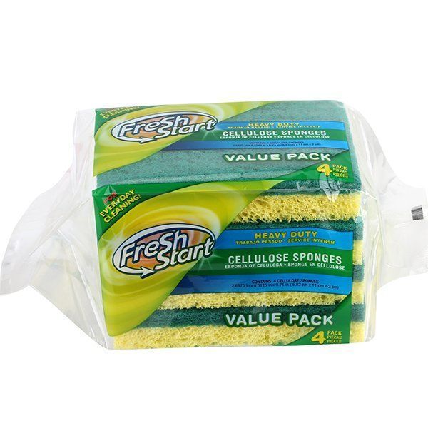 Fresh Start Sponges Heavy Duty 48/4ct  Green #32215