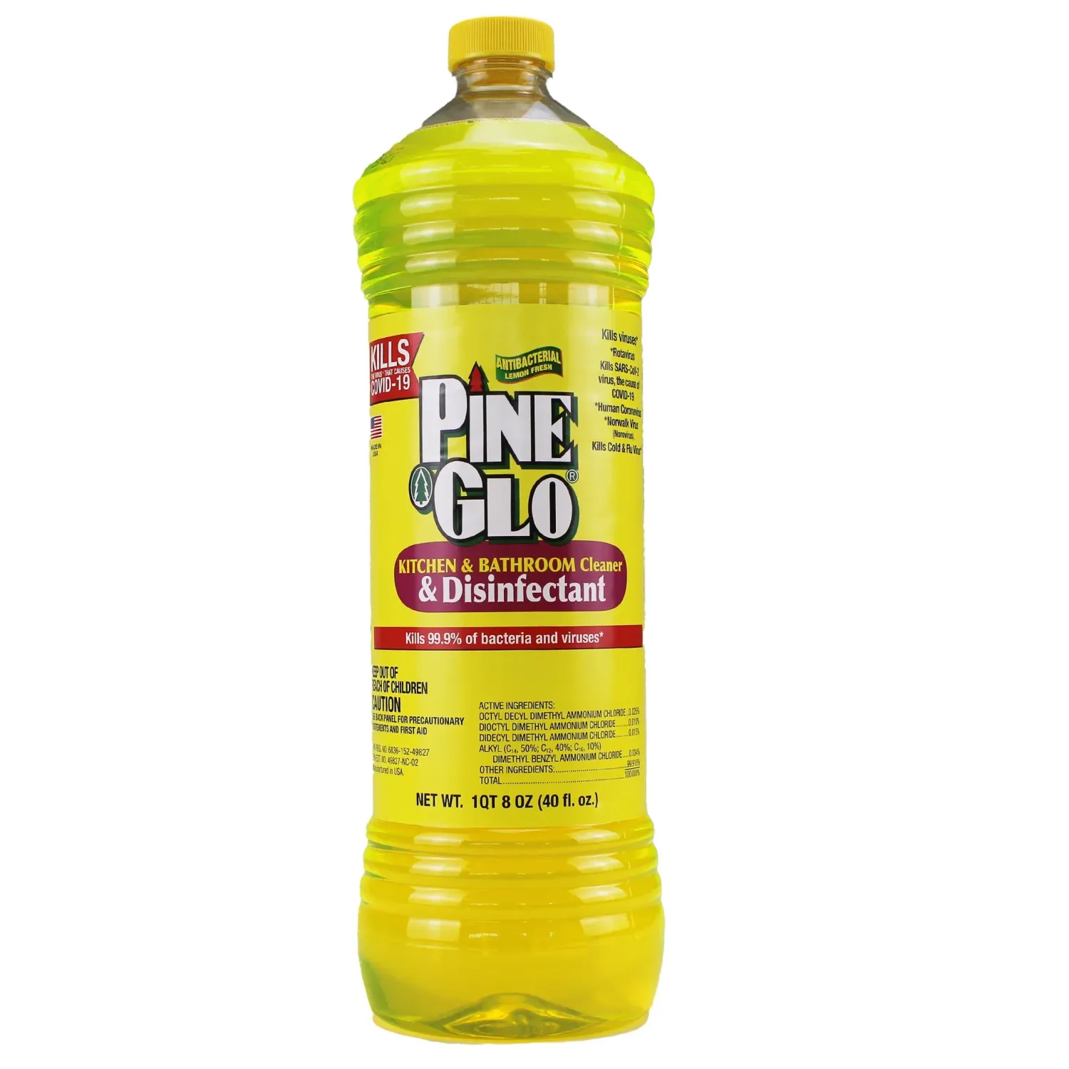 Pine Glo  Multi Purpose Cleaner 12/40oz Lemon