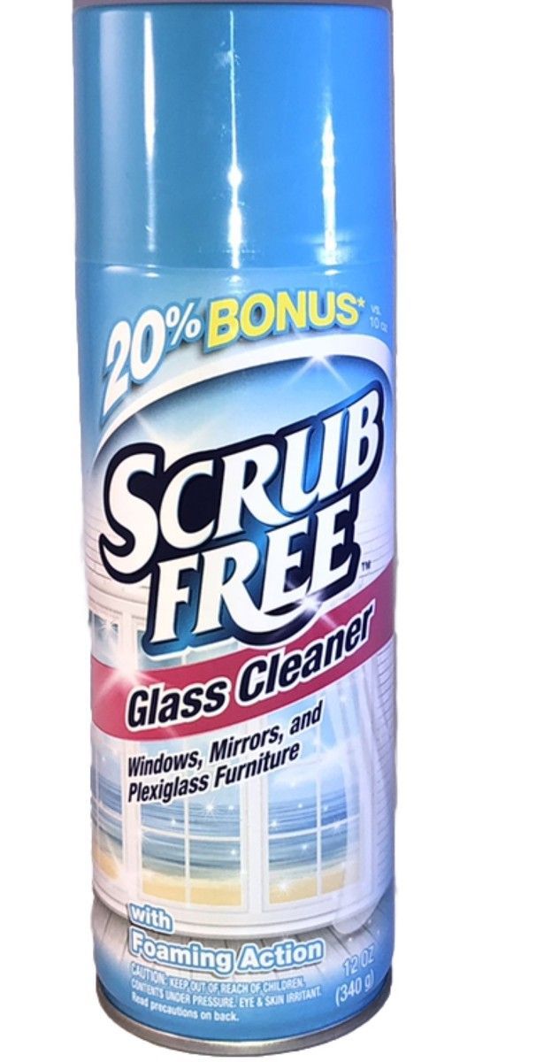 Scrub Free Foaming Glass Cleaner 12/12oz #7486