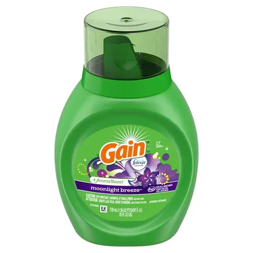 Gain Laundry  Liquid  Detergent 6X25oz   Moon Light