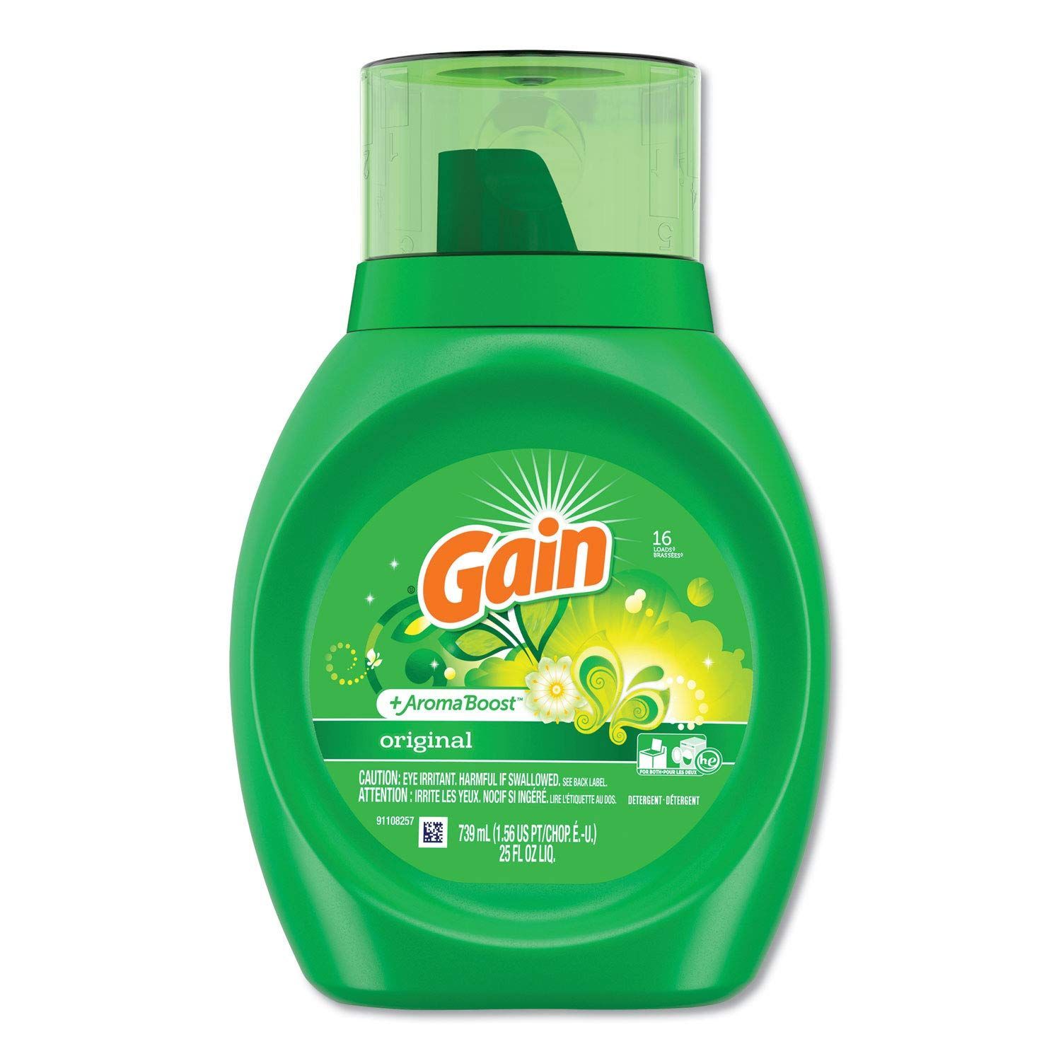 Gain Laundry  Liquid  Detergent 6X25oz Original