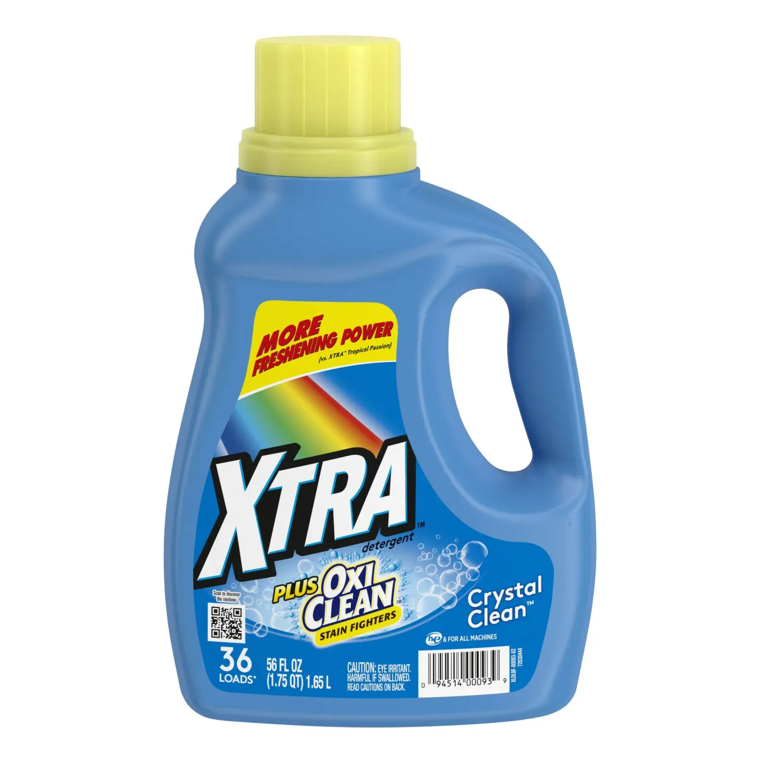 Xtra  Laundry Liquid Detergent  6X56oz   Oxi Clean