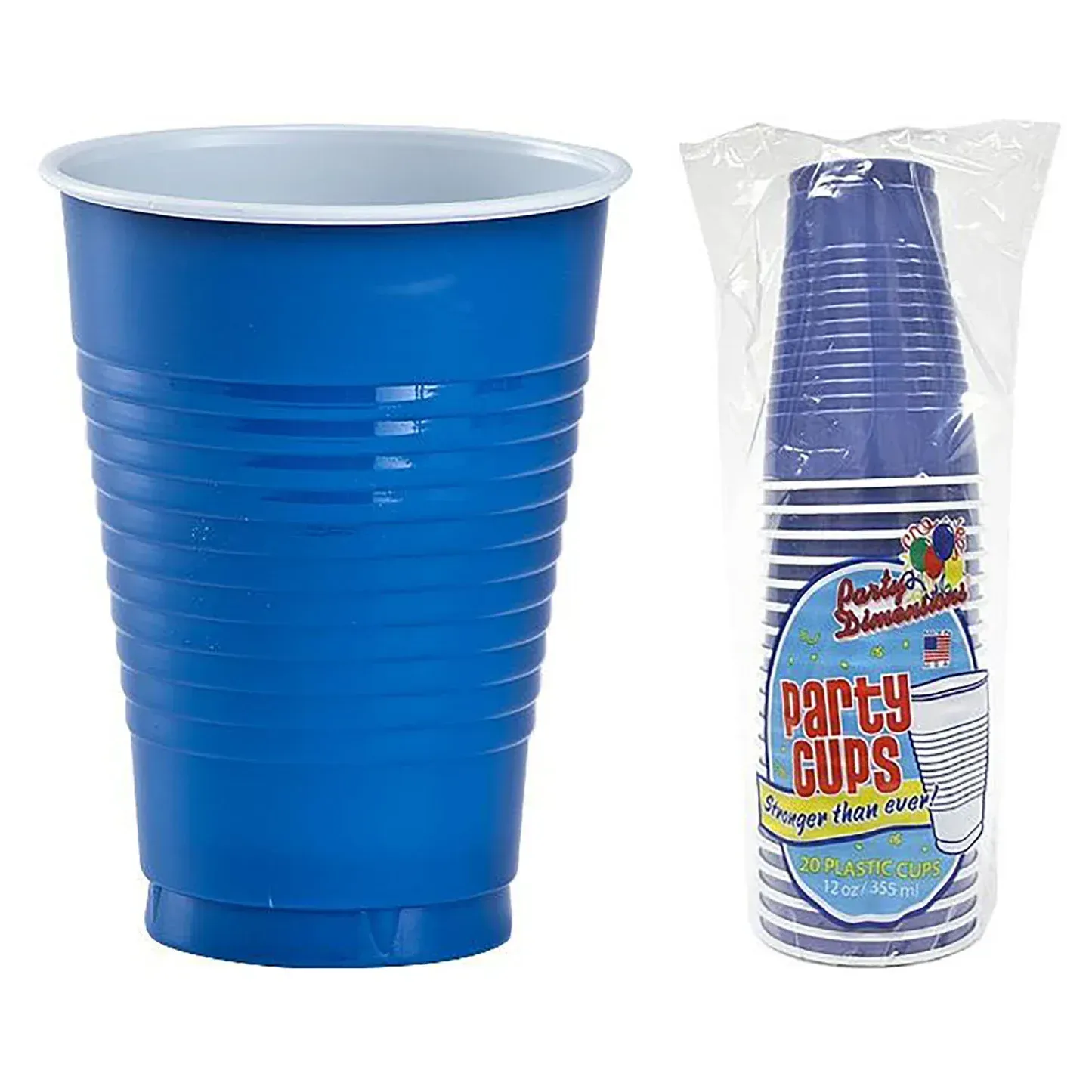 Co-Ex Plastic Cup 12X12oz    Blue-50ct#221