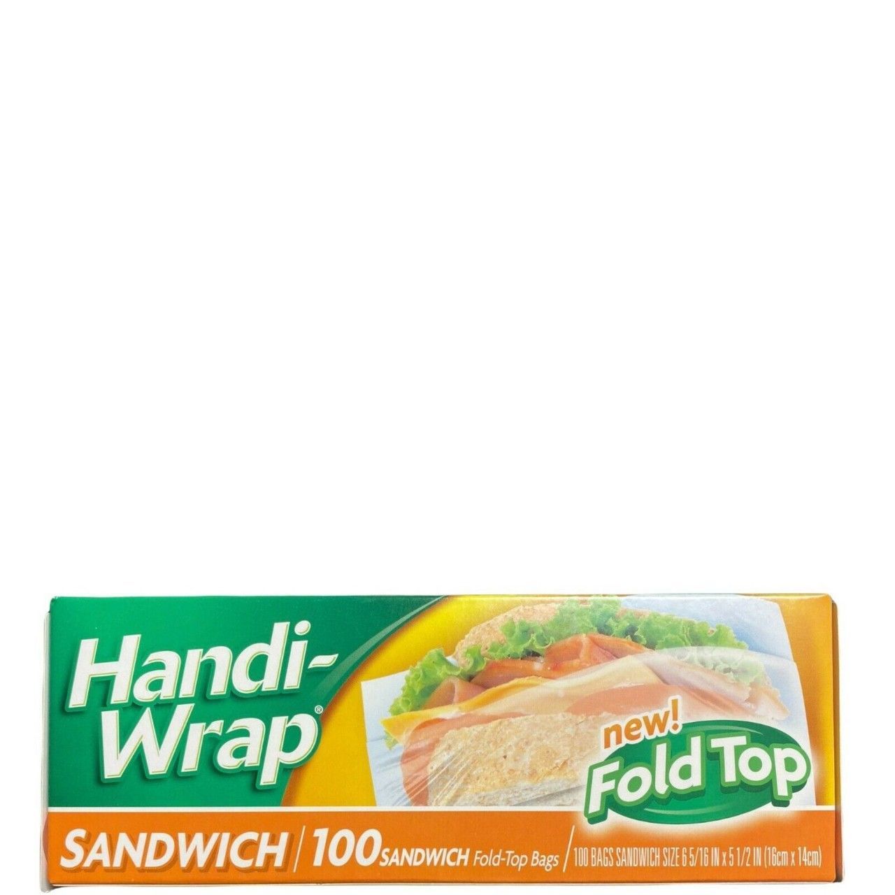 Handi-Wrap  Sandwich Bag  12/100ct     Fold Top#514